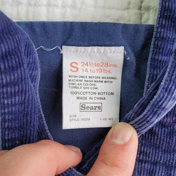 Vintage 70s 80s Baby Boy Lot Set of 5 TShirt Overalls Jumpsuit Blue 6/9 Months - Picture 5 of 16